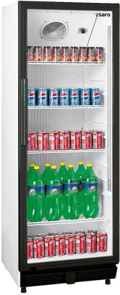 Gastro Kühlschrank GTK 230 mit 1 Glastür - abschließbar, LED-Innenbeleuchtung