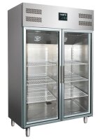 Edelstahl Kühlschrank 2/1 GN aus Edelstahl -...