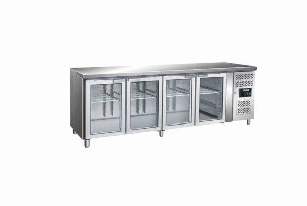 SARO Kühltisch mit Glastür Modell GN 4100 TNG