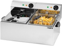 Elektro Doppelfritteuse 12 Liter - 2x6 Liter, 6,5kW, 230V