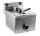 Saro Profi Fritteuse 10 Liter - Ablasshahn, Edelstahl, 3,25kW, 230V