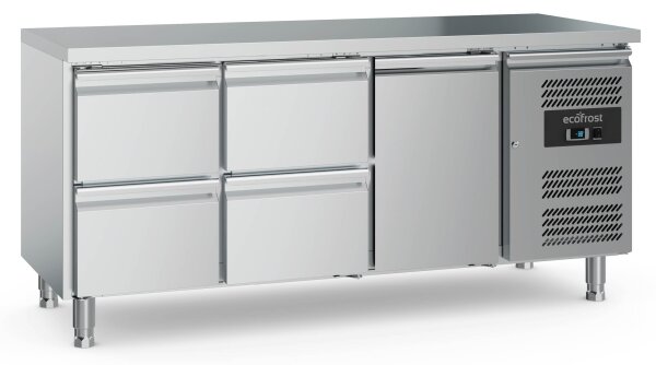 700 Kühltisch 1 Tür Und 4 Schubladen