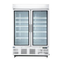 Display Gefrierschrank Polar mit 2 Glastüren - Umluftkühlung, 920 Liter, abschließbar