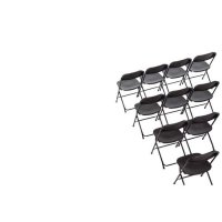 Bolero leichte Klappstuhl schwarz,10 Stück