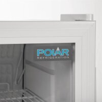 Polar Glastürkühlschrank mit 88 Liter - Unterbau, eintürig, weiß