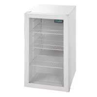Polar Glastürkühlschrank mit 88 Liter - Unterbau, eintürig, weiß