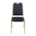 Bolero Bankettstühle mit quadratischer Lehne blau