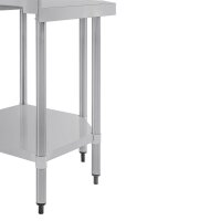 Vogue Arbeitstisch 900x800x600mm Eckelement mit Aufkantung und Grundboden