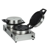 Dualit Profi Waffeleisen mit 2 Platten - Ø16 cm, Antihaft, 230V