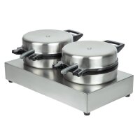 Dualit Profi Waffeleisen mit 2 Platten - Ø16 cm, Antihaft, 230V