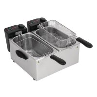 Caterlite Doppelfritteuse 2x3,5L - Edelstahl, 230V, Temperaturregelung