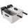 Caterlite Doppelfritteuse 2x3,5L - Edelstahl, 230V, Temperaturregelung