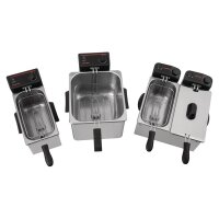 Caterlite Elektro-Fritteuse 3,5 Liter – Kompakte Tischfritteuse, Edelstahl, 2 kW