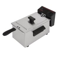 Caterlite Elektro-Fritteuse 3,5 Liter – Kompakte Tischfritteuse, Edelstahl, 2 kW