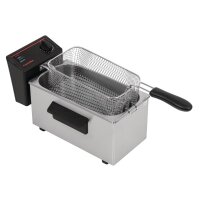 Caterlite Elektro-Fritteuse 3,5 Liter – Kompakte Tischfritteuse, Edelstahl, 2 kW