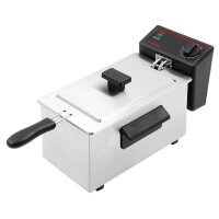 Caterlite Elektro-Fritteuse 3,5 Liter – Kompakte Tischfritteuse, Edelstahl, 2 kW