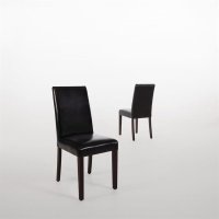 Bolero Esszimmerstühle Kunstleder, schwarz