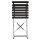 Bolero klappbare Stühle Stahl, schwarz (2 Stück)