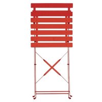 Bolero Stahlstühle in rot, 2 Stück