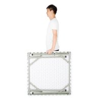 Bolero Buffettisch quadratisch und klappbar in weiß 860x860x740mm