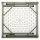 Bolero Buffettisch quadratisch und klappbar in weiß 860x860x740mm