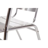 Bolero Aluminiumstühle Mit Armlehne 4 Stück
