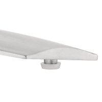 Bolero Tisch quadratisch und klappbar aus Aluminium und Eschenholz 600x600720mm