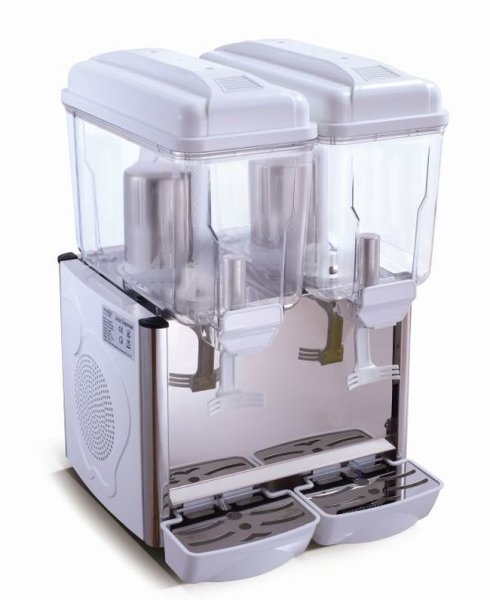 Kaltgetränke-Dispenser Modell COROLLA 2W weiß, Inhalt: 2x 12 Liter