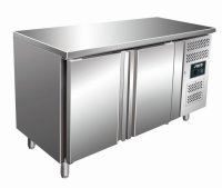 2-türiger Edelstahl-Kühltisch von Saro