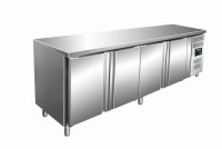 Kühltisch aus Edelstahl von Saro, 4-türig