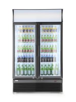 Hendi Kühlschrank mit Werbetafel, 618 Liter