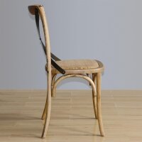 Bolero Esszimmerstühle im Vintage-Stil aus Eichenholz in naturell 2 Stück