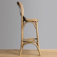 Bolero Barhocker Mit Rückenlehne Eichenholz