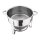 Suppenwärmer/ Chafing Dish 7,5 Liter, Edelstahl