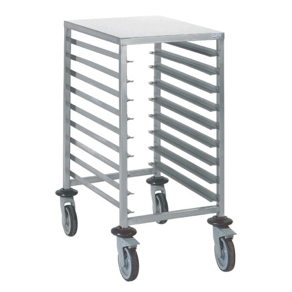 Tournus Tablettwagen mit 9 Führungen in EN 600x400mm