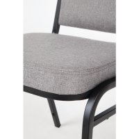 Bolero Bankettstühle mit rechteckiger Lehne grau
