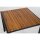 Bolero Akazienholztisch quadratisch mit Stahlbeine 800x800x740mm