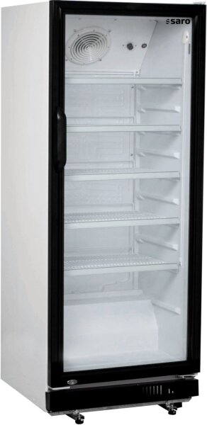 Saro Flaschenkühlschrank mit 310 Liter - Glastür, Statische Kühlung mit Umluftventilator