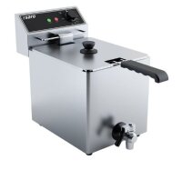 Edelstahl Fritteuse EF8 mit 8 Liter - herausnehmbares...