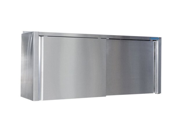 Saro Wandhängeschrank aus Edelstahl mit 2 Türen und 1 Boden 2000x400x600mm