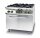 Hendi Gasherd Kitchen Line mit 4 Brenner und Ofen 3000W 800x722x900mm