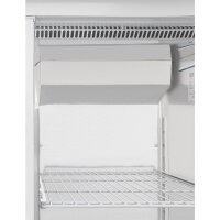 Edelstahl Kühlschrank mit 1 Glastür - 600 Liter, Umluftkühlung