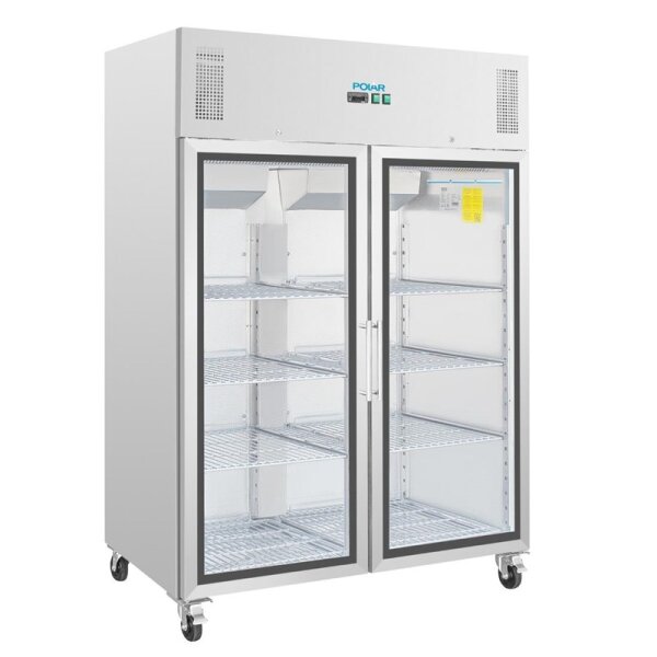 Gastro Kühlschrank 2/1 GN mit 2 Türen und 1200 Liter