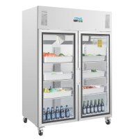 Gastro Kühlschrank 2/1 GN mit 2 Türen und 1200 Liter