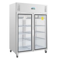 Polar Kühlschrank 1200 Liter. 2 Glastüren