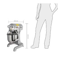 Gastro Planetenmixer 3 Geschwindigkeiten, 9 Liter