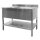 Saro Spültisch mit 1 Becken links 1800x700x850mm Grundboden und Aufkantung