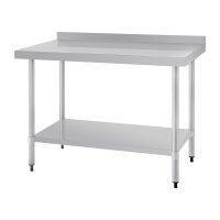 Vogue Arbeitstisch 1200x700x900mm mit Grundboden aus Edelstahl