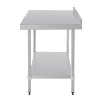 Vogue Arbeitstisch 1200x700x900mm mit Grundboden aus Edelstahl