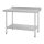 Vogue Arbeitstisch 1200x700x900mm mit Grundboden aus Edelstahl